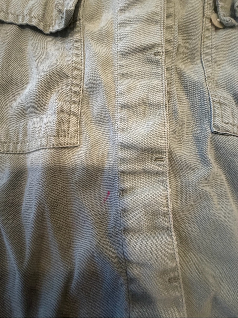 *A.M.I.*Men's Olive Long-Sleeve Casual Button-Up Shirt! M - Picture 6 of 7